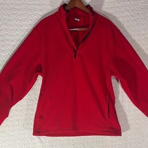 Old Navy Vibrant Red Fleece Top
